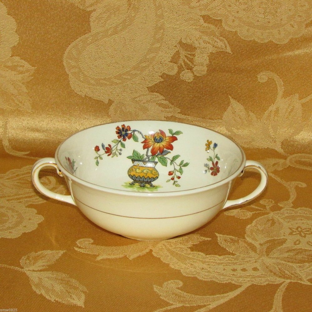 Johnson Brothers PAREEK ORLEANS Soup Bowl with Handles Bouillon Cup Vintage